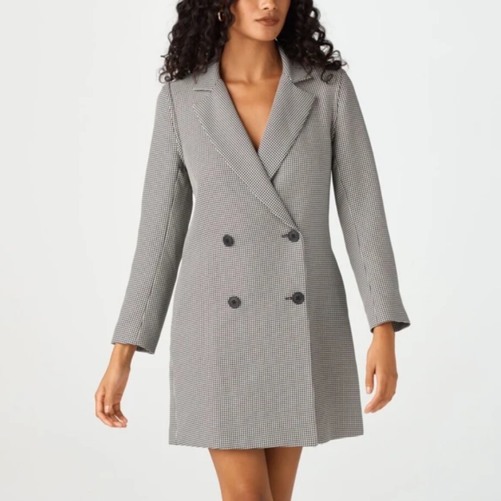 VETTA Capsule Houndstooth Blazer Dress